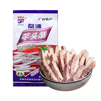 【桂林馆】荔浦特产康博芋头条干香芋条非油炸脱水果蔬脆蔬果干零食小吃 250g6袋 
